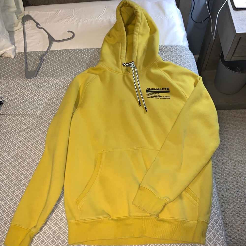 Alphalete Yellow Hoodie